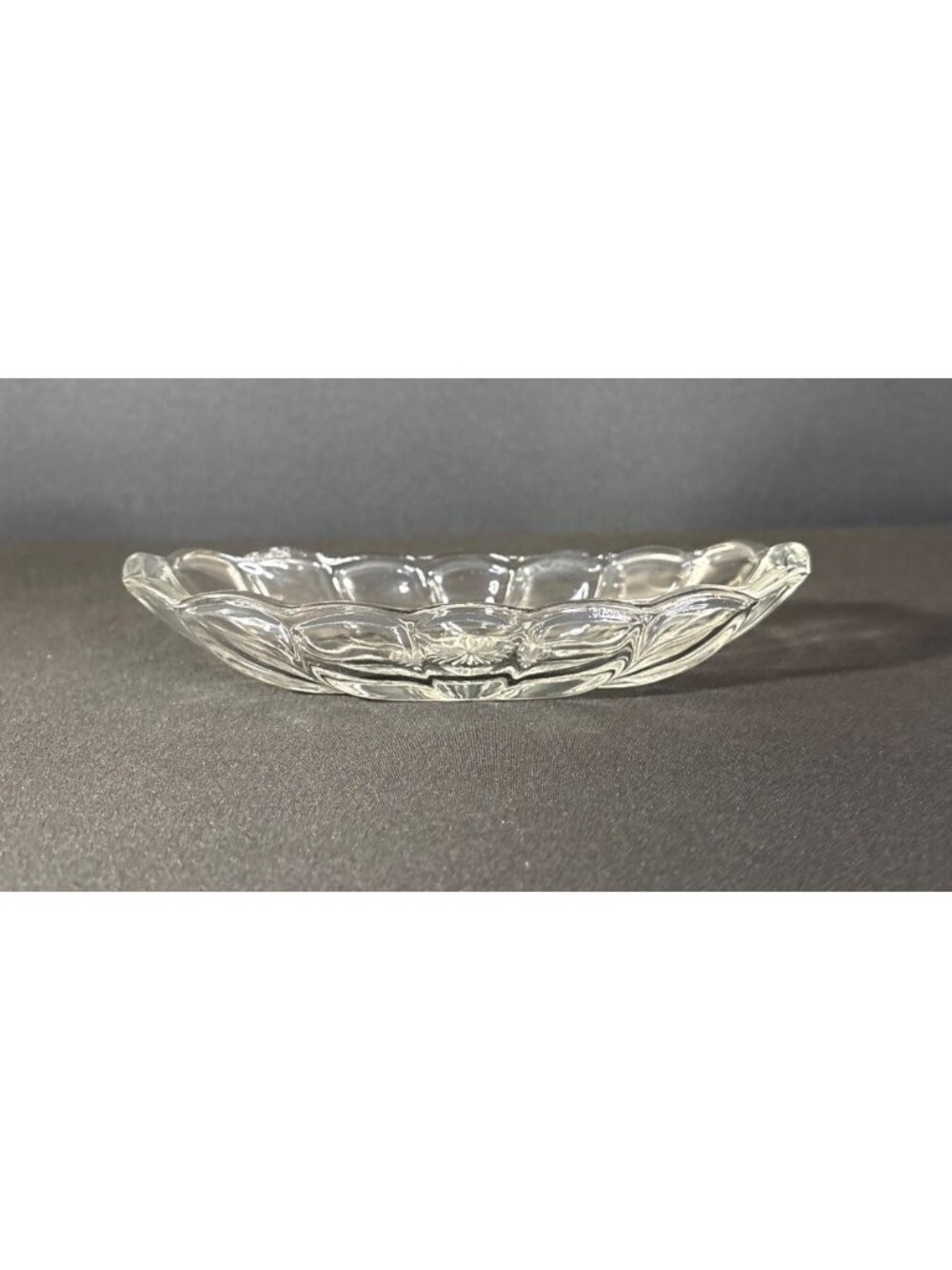 Anchor Hocking Vintage Butter Dish Banana Split Hot Dog Candy Boat Relish Dish - Picture 2 of 11